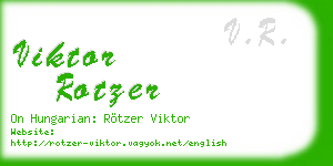 viktor rotzer business card